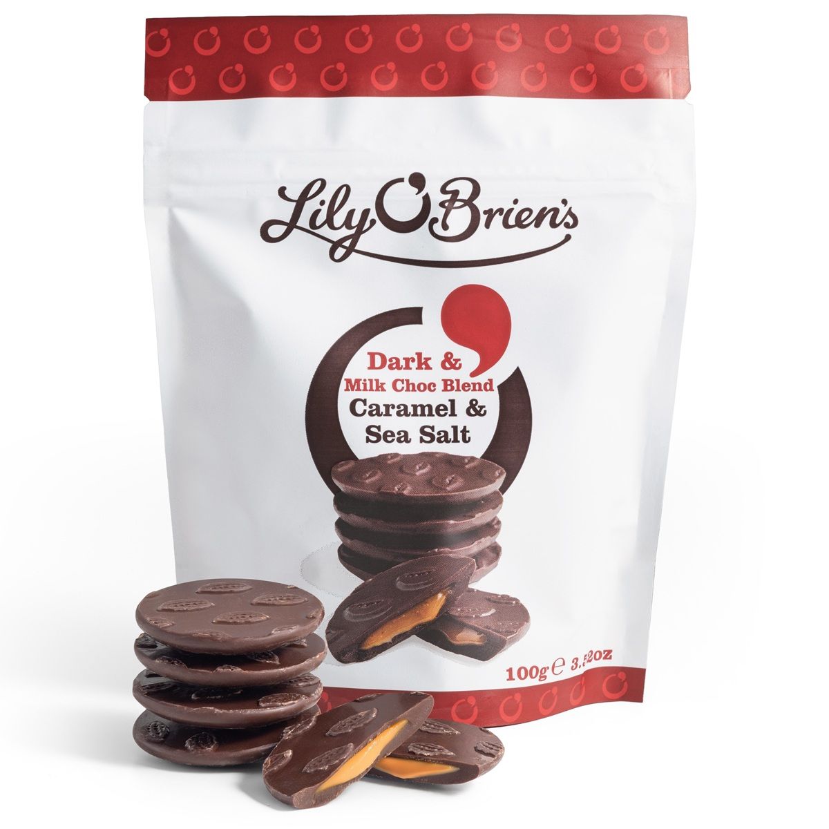 Dark & Milk Chocolate Blend Caramel & Sea Salt, 100g