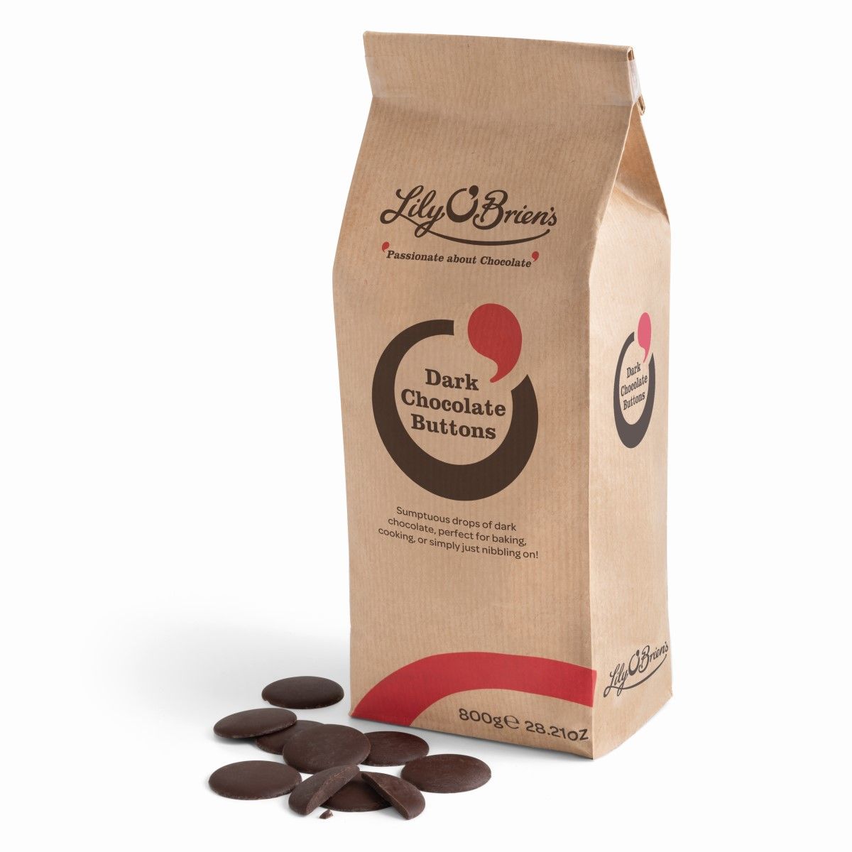 Lily O'Brien's Dark Chocolate Drops for Baking, 800g


