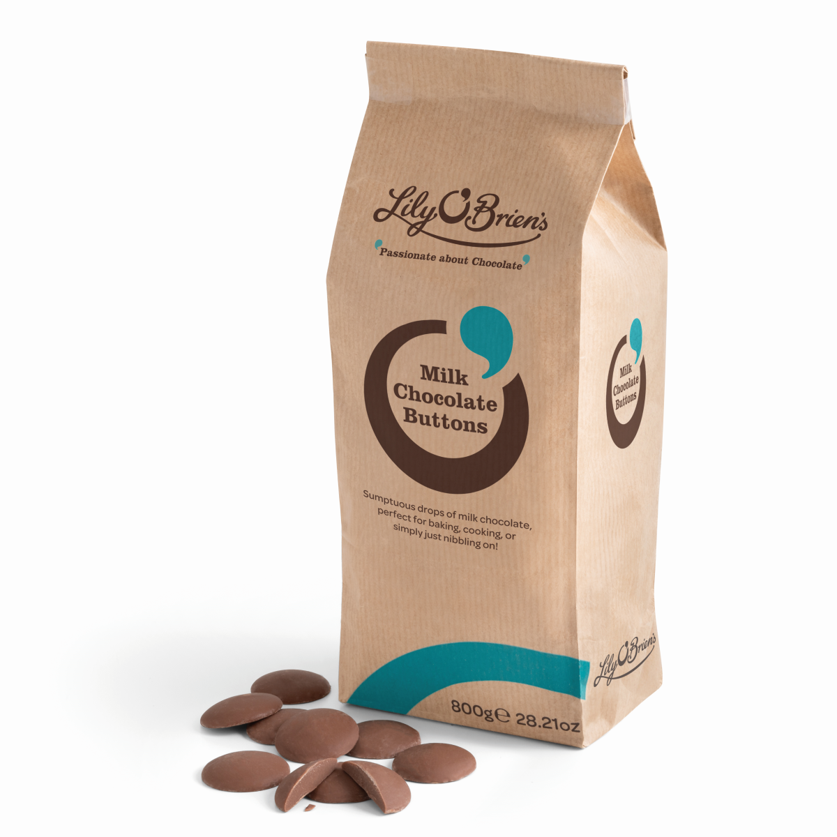 Lily O'Brien's Milk Chocolate Drops for Baking, 800g
