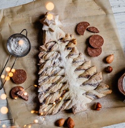 Almond & Pecan Chocolate Christmas Tree 