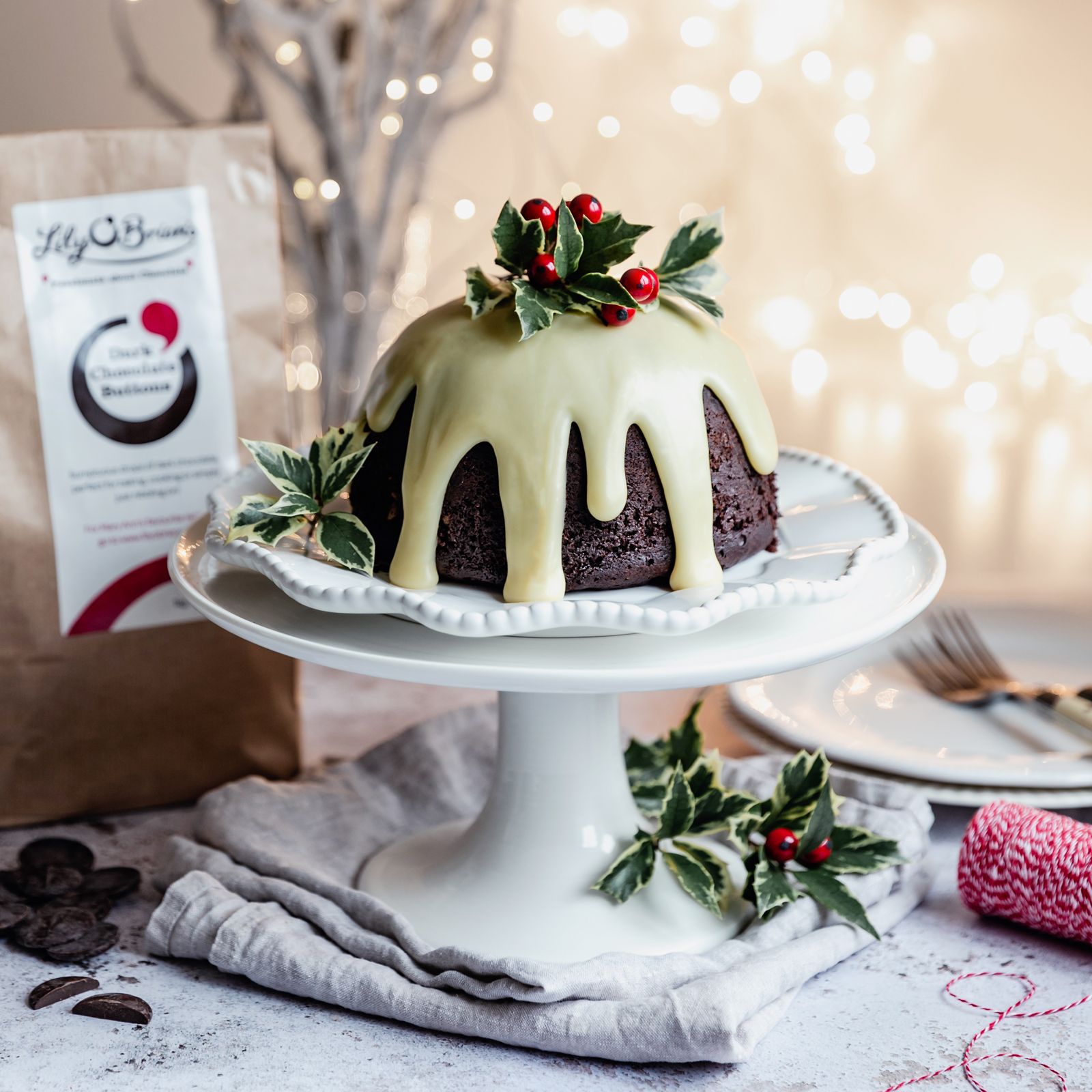 Recipe Chocolate Christmas Pudding by Lily O'Brien's