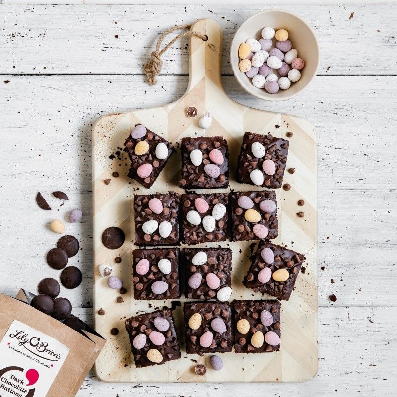 Fudgy Easter Brownies with Lily O'Brien's Chocolate