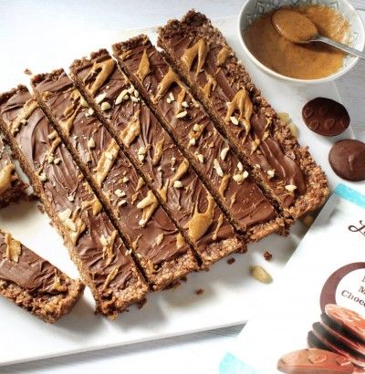 Mega Milk Chocolate & Peanut Butter Oatmeal Bar Recipe