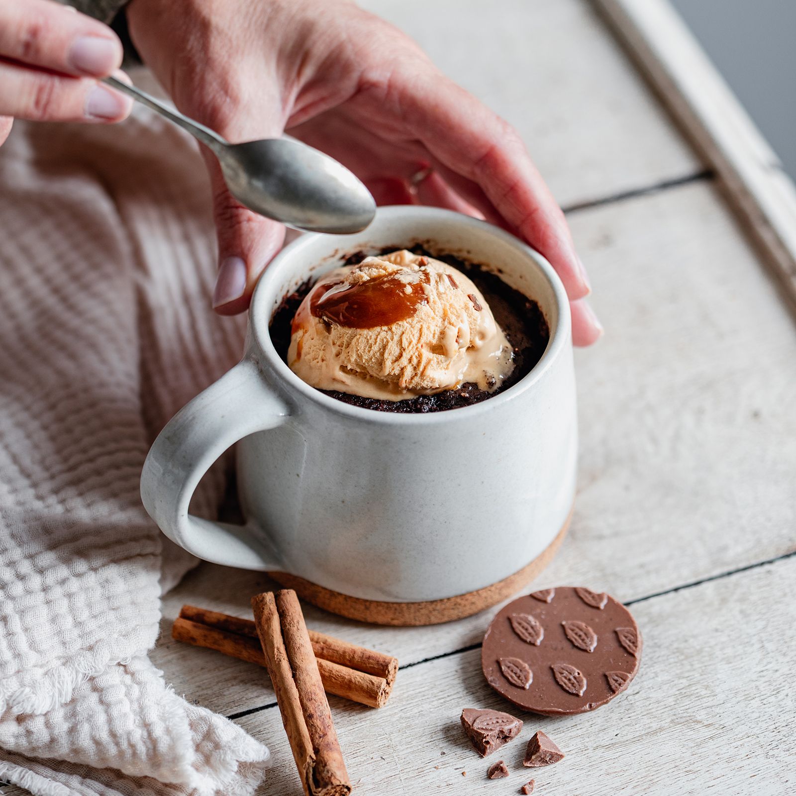 Butterscotch Chocolate Mug Cake