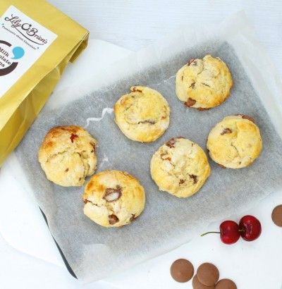 Chocolate, Cherry and Almond Scones Recipe