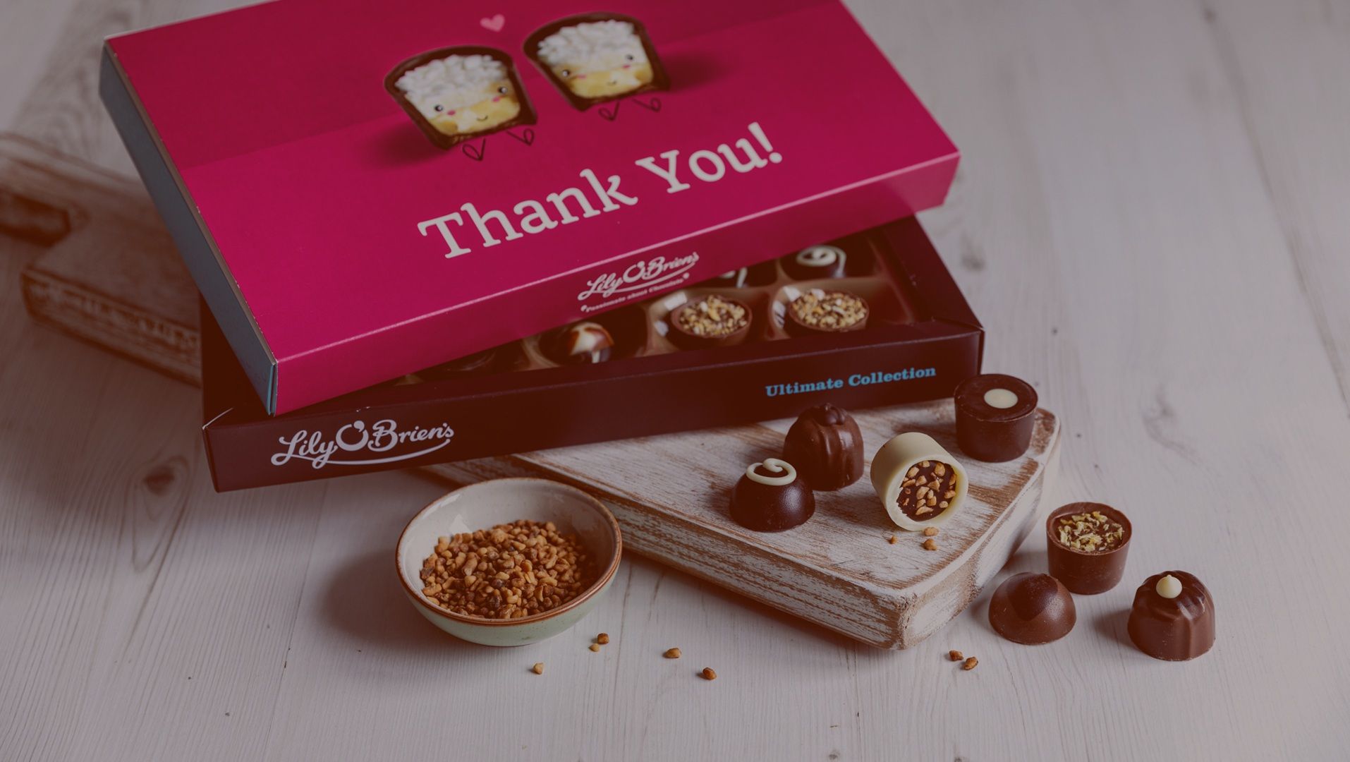 Chocolate Thank you gifts by Lily O'Brien's